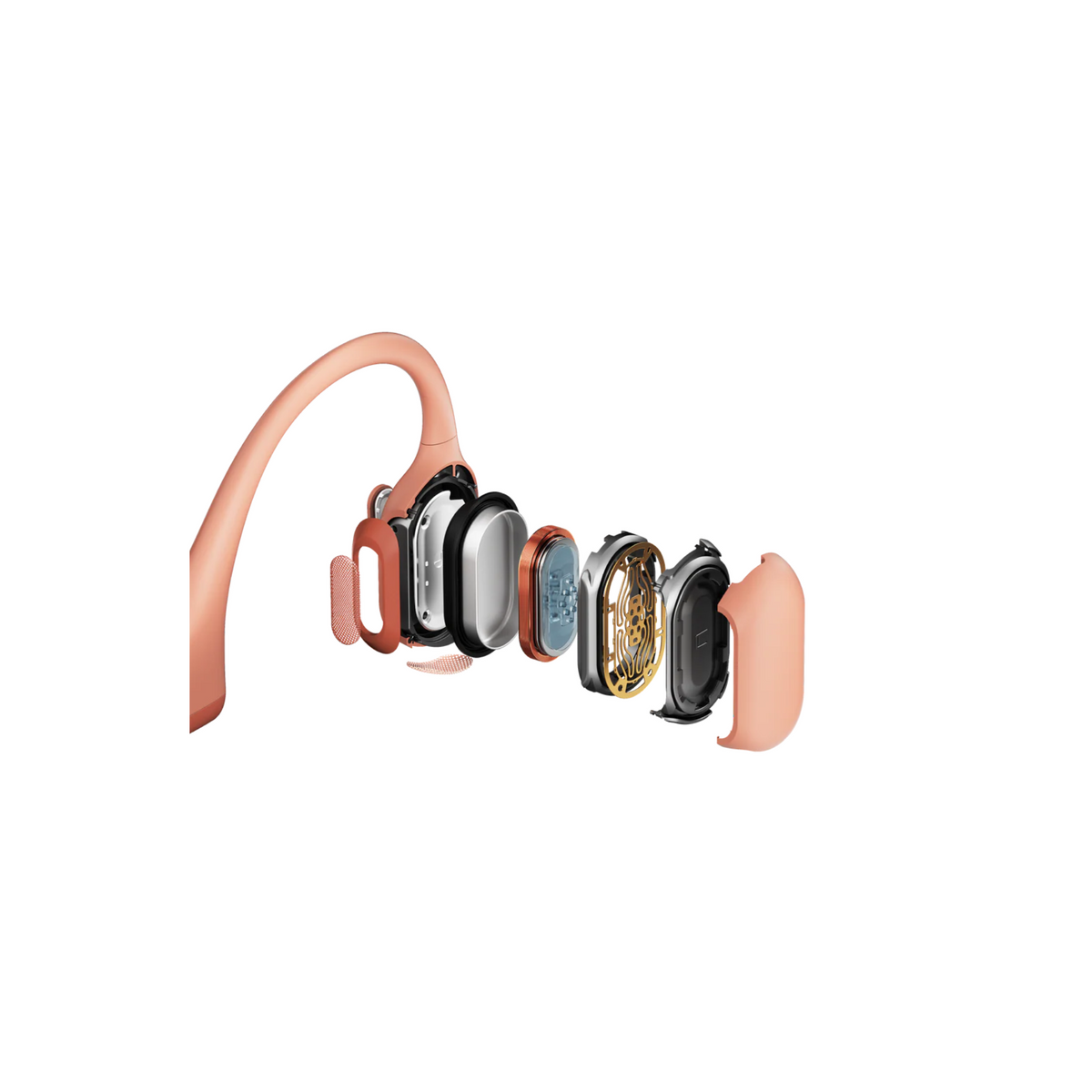 SHOKZ OpenRun Pro, Bone Conduction Headphones, Open-Ear Sports Earphones with Mic, IP55 Waterproof Bluetooth Wireless Headset for Running Workout Driving
