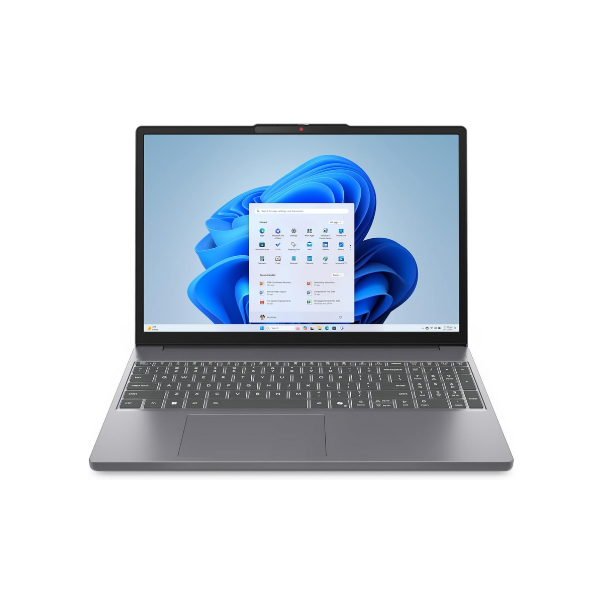 Lenovo IdeaPad Slim 3 15IRH10 Laptop, 15.3" WUXGA IPS Display, Intel Core i5-13420H, 8GB DDR5 RAM, 512GB SSD, Intel UHD Graphics, Backlit ENG Keyboard, Luna Grey