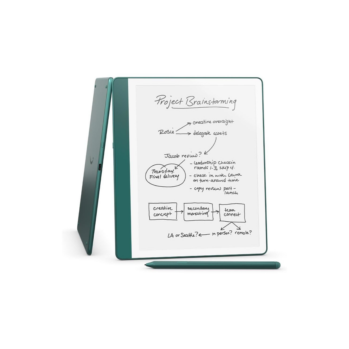 Amazon Kindle Scribe 2025 10.2-Inch 64 GB E-Reader With Premium Pen - Jade Metallic