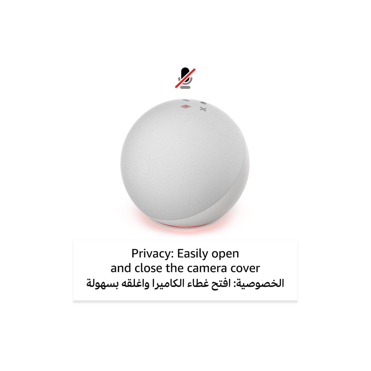 Echo (4th Gen) | smart bluetooth speaker with Alexa and premium sound | Use your voice to control your smart home devices, play Music or the Quran, and more (speaks English & Khaleeji) | Charcoal