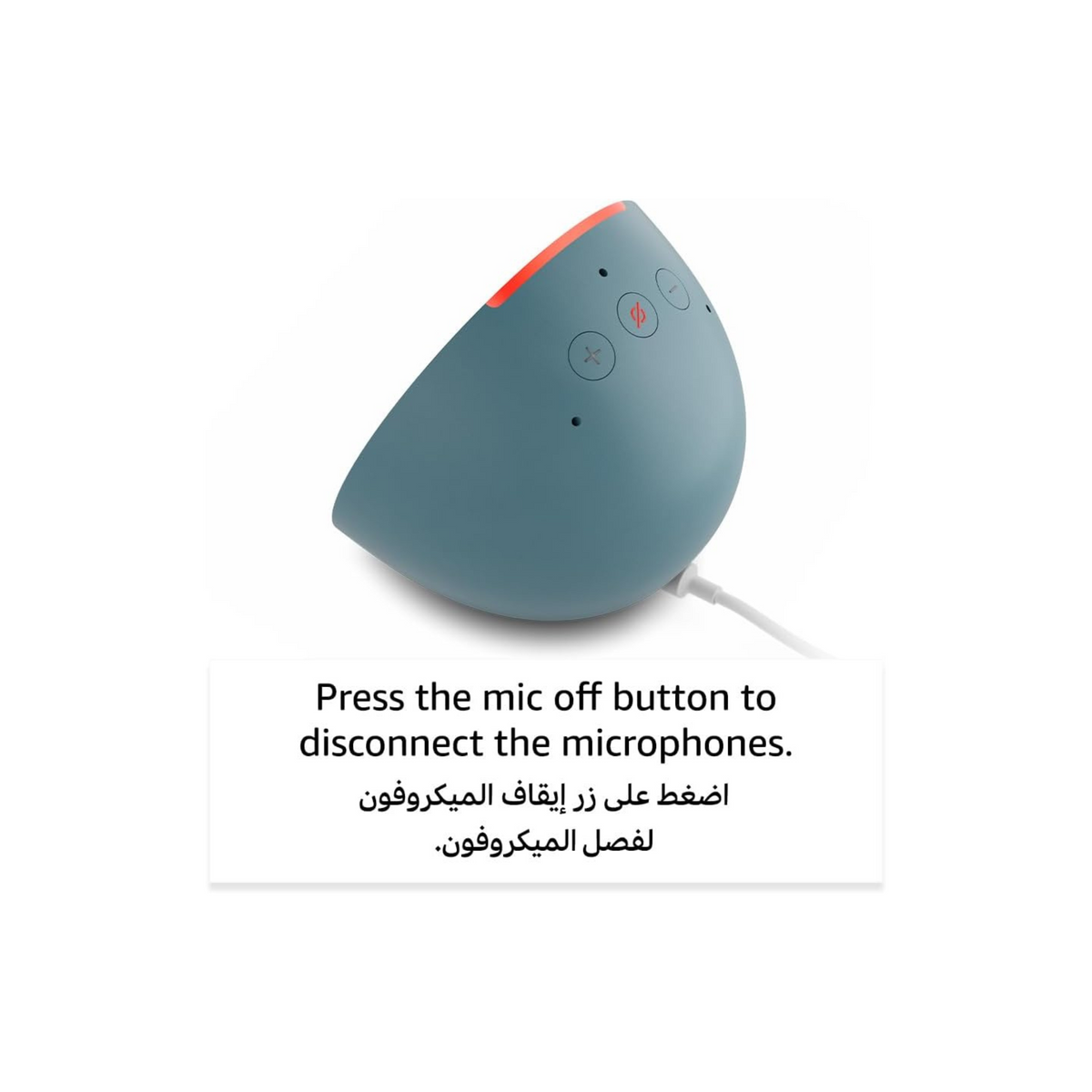 Echo Pop | Full sound compact Wi-Fi & Bluetooth smart speaker with Alexa | Use your voice to control smart home devices, play music or the Quran, and more (speaks English & Khaleeji) | Charcoal