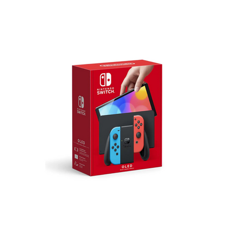 Nintendo Switch OLED Model – Neon Red & Blue Joy Con
