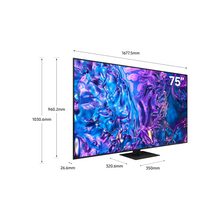 Samsung 75 Inch TV QLED 4K, Q70D, 100% Color Volume with Quantum Dot, 4K AI Upscaling, Samsung Tizen OS, Motion Xcelerator 120Hz, QA75Q70DA - 2024 Model - 1 Year Warranty (International Version)