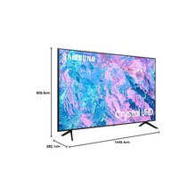 Samsung 65 inch 4k uhd smart led tv with built-in receiver and remote control, black - ua65cu7000uxeg, Wi-Fi, USB, Ethernet, HDMI, Bluetooth, USB, Wireless, HDMI