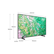 Samsung 55 Inch TV Crystal UHD 4K, DU8000, Dynamic Crystal Color, 4K Upscaling, Samsung Tizen OS, AirSlim Design, Titan Gray, UA55DU8000 - 2024 Model - 1 Year Warranty (International Version)
