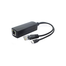 LEVGLAKE POE Splitter, 48V to 5V 2.4A Micro USB Ethernet Adapter, Compatible with Raspberry Pi 3B+, IP Camera and More