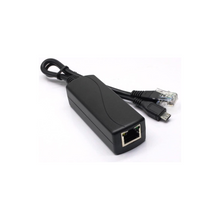 LEVGLAKE POE Splitter, 48V to 5V 2.4A Micro USB Ethernet Adapter, Compatible with Raspberry Pi 3B+, IP Camera and More