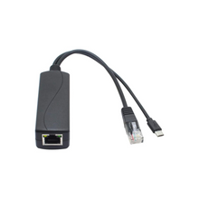 LEVGLAKE POE Splitter, 48V to 5V 2.4A Micro USB Ethernet Adapter, Compatible with Raspberry Pi 3B+, IP Camera and More