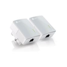 TP-Link TL-PA4010KIT Nano AV600 Powerline Adapter Starter Kit, Up to 300 m range, No Configuration Required, UK Plug White