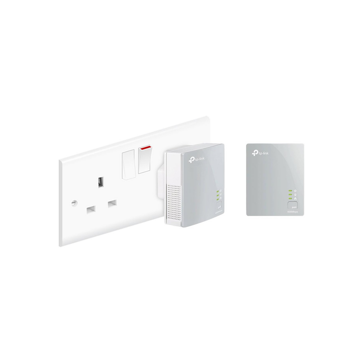 TP-Link TL-PA4010KIT Nano AV600 Powerline Adapter Starter Kit, Up to 300 m range, No Configuration Required, UK Plug White