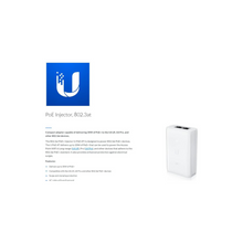 Ubiquiti Networks U-POE-at, PoE Injector 30W Power, 802.3at POE+Devices, Compatible with U6-LR, U6-Pro - White