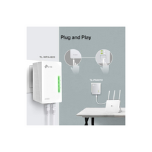 TP-Link AV600 Powerline Adapter Wi-Fi Kit, Wi-Fi Booster/Hotspot/Extender, Wi-Fi Speed up to 300Mbps, 2+1 Ports| N300 Mbps+AV600 Mbps plug and play, (TL-WPA4220 KIT)