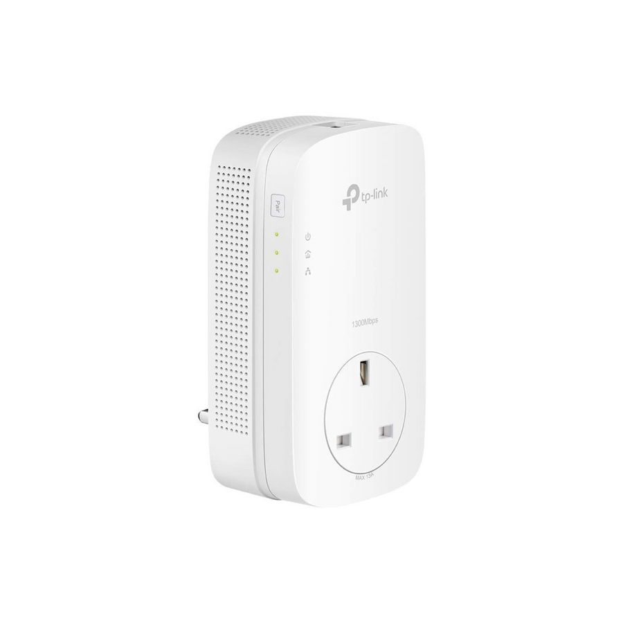 TP-Link TL-PA8033PKIT AV1300 3-Port Gigabit Passthrough 2x2 MIMO Powerline Adapter Starter Kit