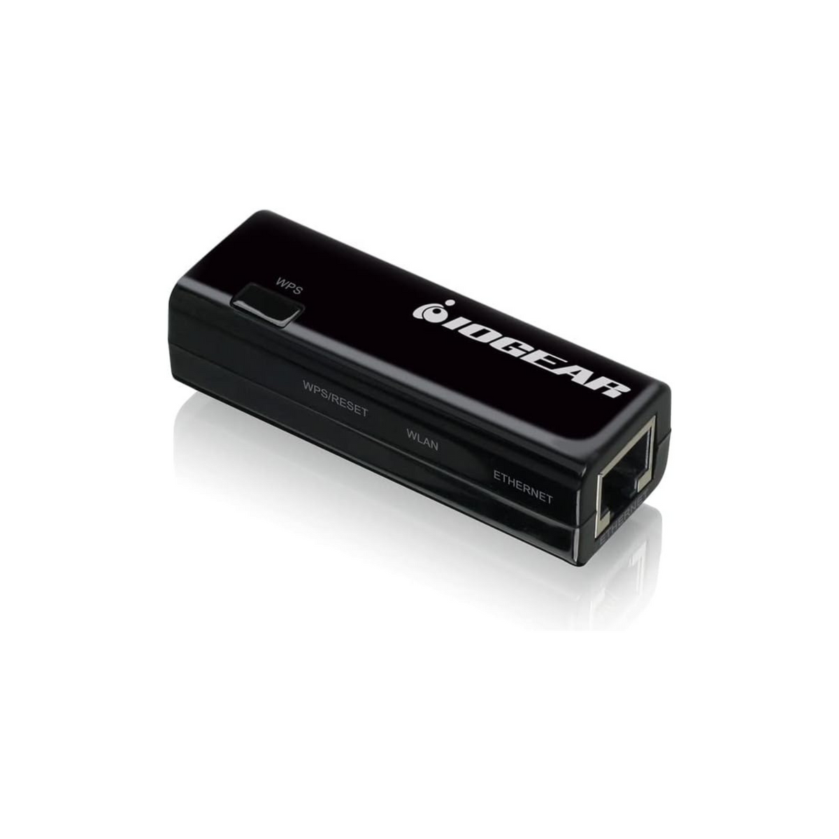 IOGEAR Universal Ethernet to Wi-Fi N Adapter - Speeds of up to 300Mbps on 2.4GHz - Push-button Wi-Fi Protected Setup (WPS) - Supports WEP, WPA, WPA2, TKIP and AES encryption - GWU637