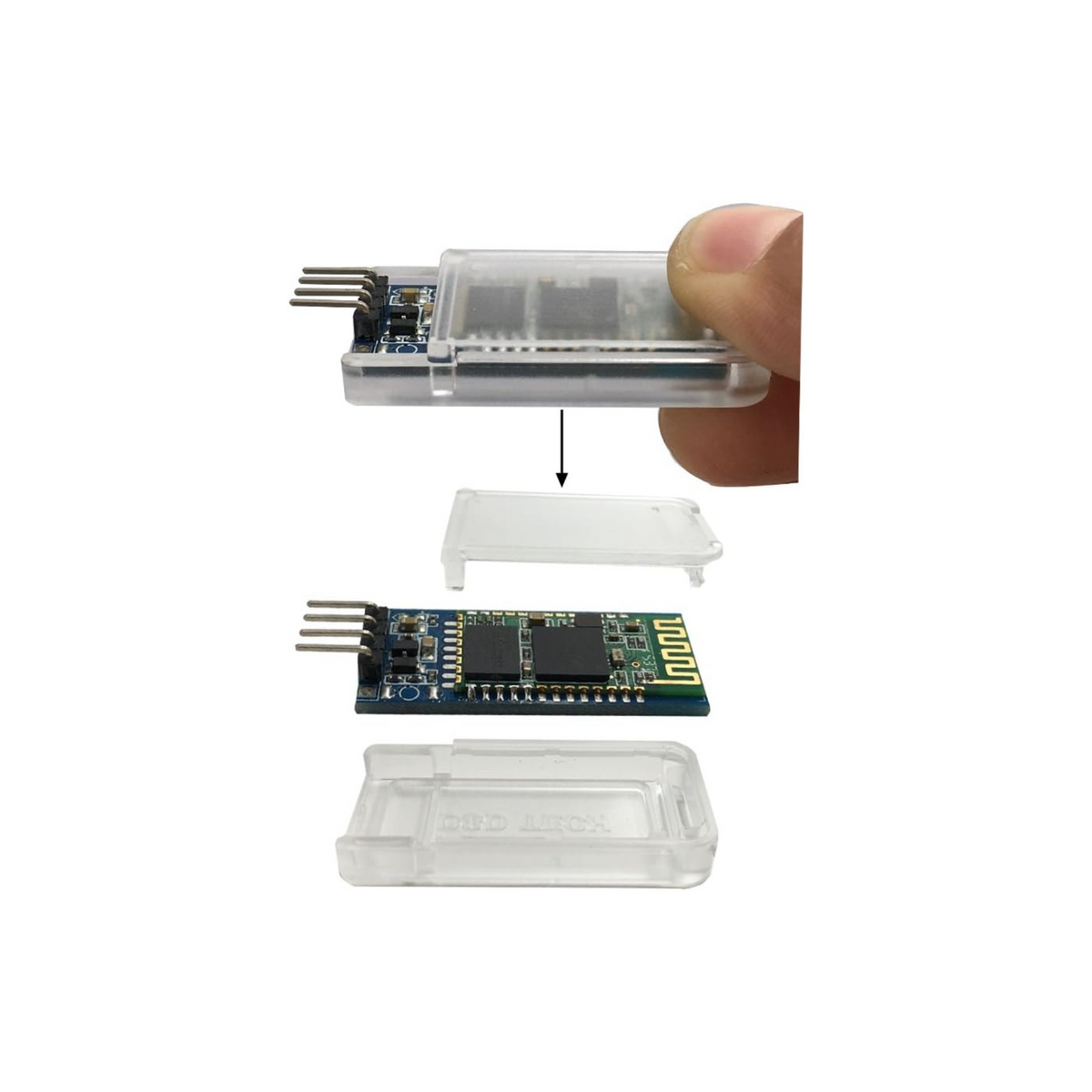 DSD TECH HC-06 Wireless Bluetooth Serial Transceiver Support Module Slave and Master Mode for Arduino + 4PIN Dupont Cable