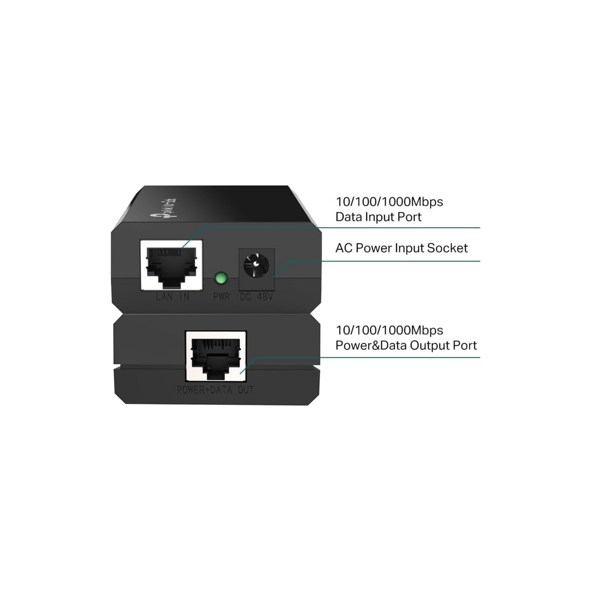 TP-Link Gigabit Ethernet PoE Injector Adapter (TL-PoE150S)