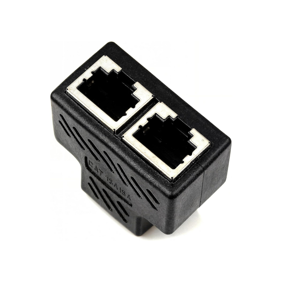 RJ45 Splitter Adapter, Splitter Ethernet Socket Connector Adapter 1 PairEthernet Splitter 1 to 2 Network Adapter CAT 5/CAT 6 LAN