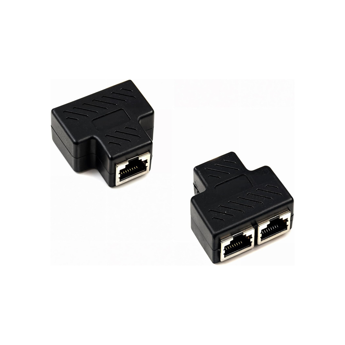 RJ45 Splitter Adapter, Splitter Ethernet Socket Connector Adapter 1 PairEthernet Splitter 1 to 2 Network Adapter CAT 5/CAT 6 LAN