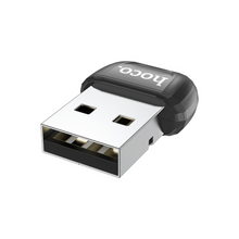 Hoco UA18 - USB To Bluetooth v5.0 Adapter, Support Multi-Device Connection With Speakers/Earphones/Keyboard/Mouse/Printers, Compatible With Windows, Linus - Black