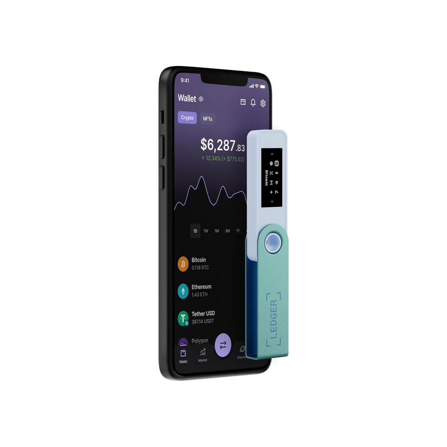 Ledger Nano X (Pastel Green): secure and manage your crypto & NFTs on-the-go