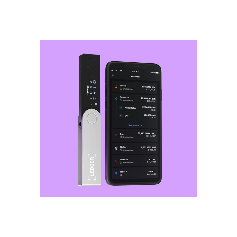 Ledger Nano X Crypto Hardware Wallet (Onyx Black) - Bluetooth - The best way to securely buy