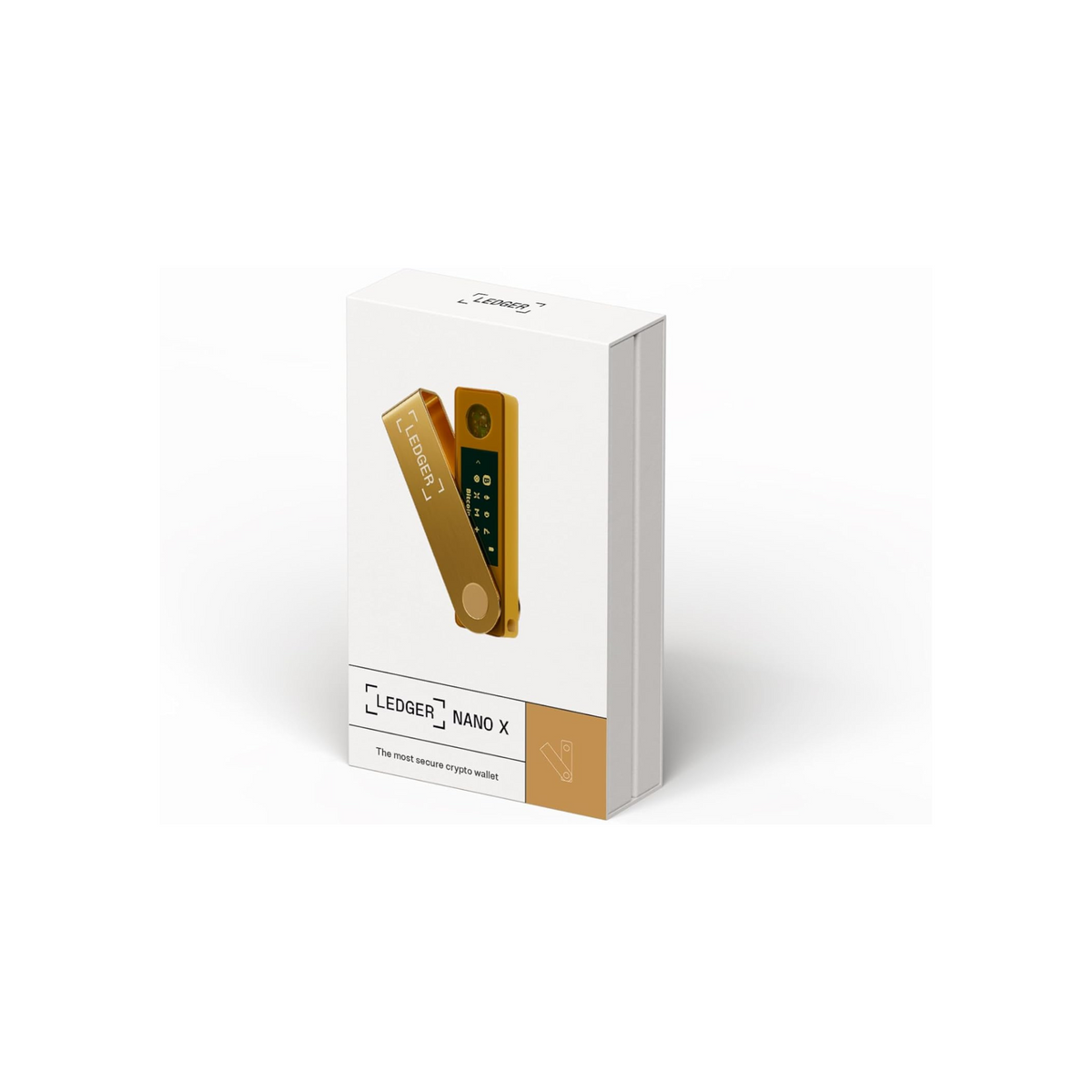 Ledger Nano X: secure and manage your crypto & NFTs on-the-go with our Bluetooth®-enabled hardware wallet. (Gold)