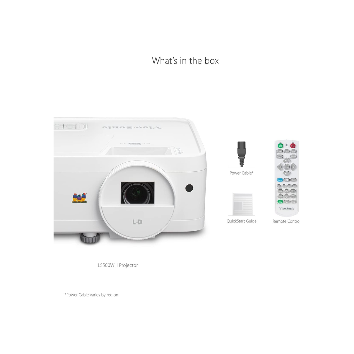 VIEWSONIC PROJECTOR 3000 LUMENS-LEDWXGA- LS500WHE