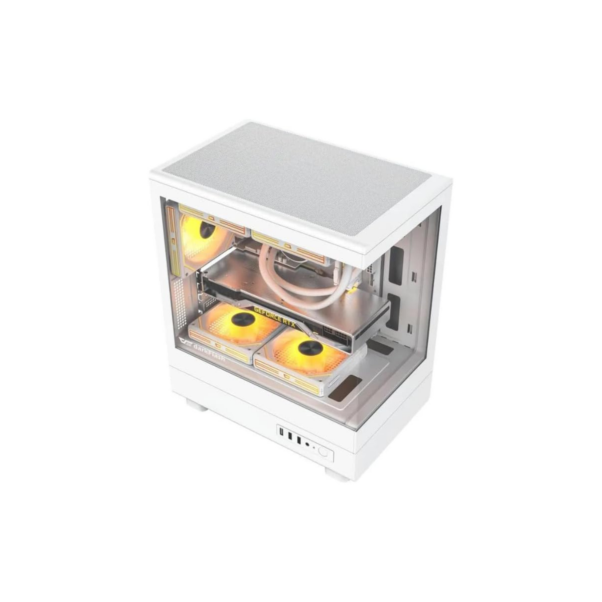 High-Performance PC Gaming Desktop | Core i5-12400F | GeForce RTX3050 | 16GB RGB RAM, 500GB NVMe SSD With Gamdias Aura GL240 V2 Liquid Cooler Generic