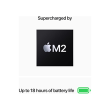 Apple MacBook Air 2022 laptop with M2 chip: 13.6-inch Liquid Retina display, 16GB RAM, 256GB SSD storage, backlit keyboard, 1080p FaceTime HD camera. Works with iPhone and iPad; Midnight