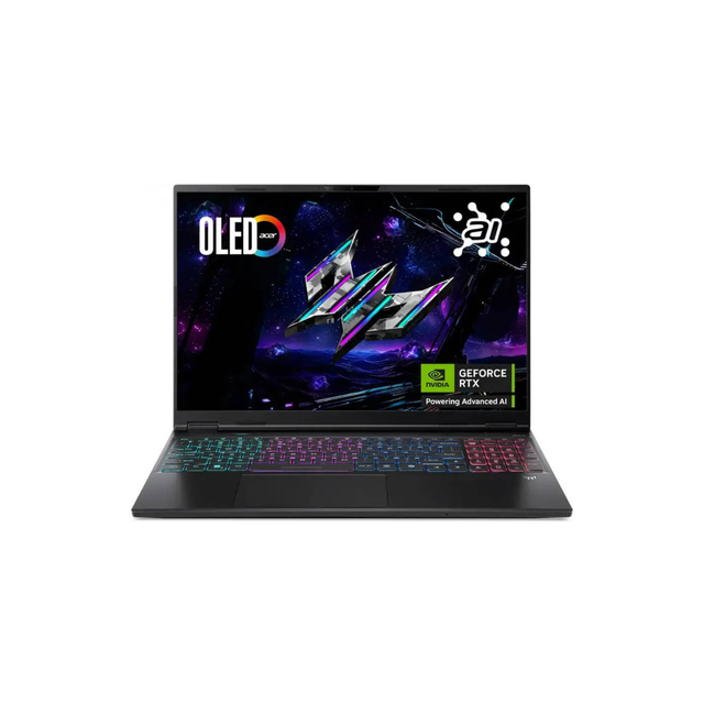 Acer Predator Helios Neo 16S AI PHN16S-71-98RF Gaming Laptop, 16" OLED 240Hz Display, Intel Core Ultra 9 275HX, 32GB RAM, 1TB SSD, RTX 5070 Ti 12GB GPU, English K/B, Win11, Black | NH.U0KAA.001