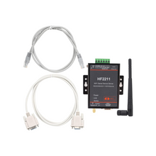 Trisar HF-2211 Serial Port Server with RS232/485/422 to WiFi Ethernet Data Transmission, TCP IP Telnet Modbus TCP Protocol, Webpage Mode, TLS AES DES3 Security Encryption Configuration