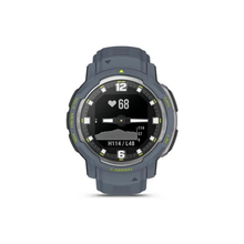 Garmin Instinct Crossover, Hybrid Rugged Smartwatch, Analogue Hands and Digital Display, Ultratough Design Features, Thermal and Shock Resistant, Up to 28 days battery life, Blue Granite