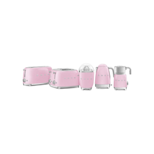 Smeg Klf04PkUK, 50'S Retro Style Kettle, 7 Temperature Settings, 1.7 L Capacity With Water Level Indicator, 360 Swivel Base, Anti-Slip Feet, Soft Opening Lid, Stainless Steel, Pink, 1 Year Warranty