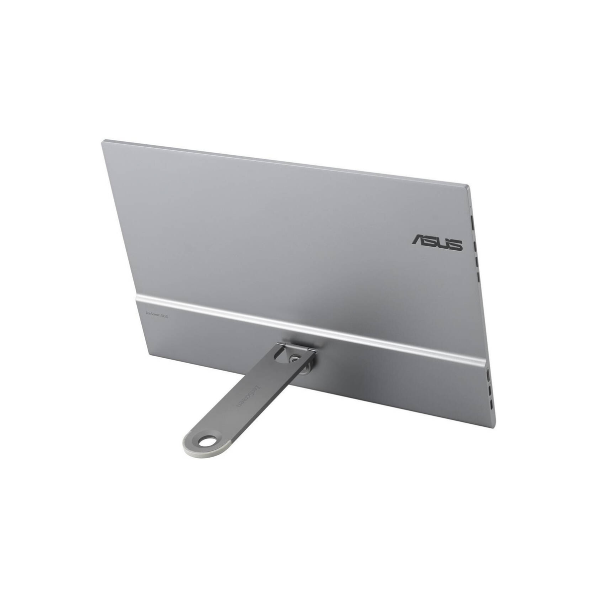 ASUS MQ16AHE ZenScreen OLED Portable Monitor, 16" FHD OLED Display, 60Hz Refresh Rate, 1ms (GTG) Response Time, Flicker-Free, GamePlus, 360° Kickstand, 1073.7M Display Colors, Silver | MQ16AHE