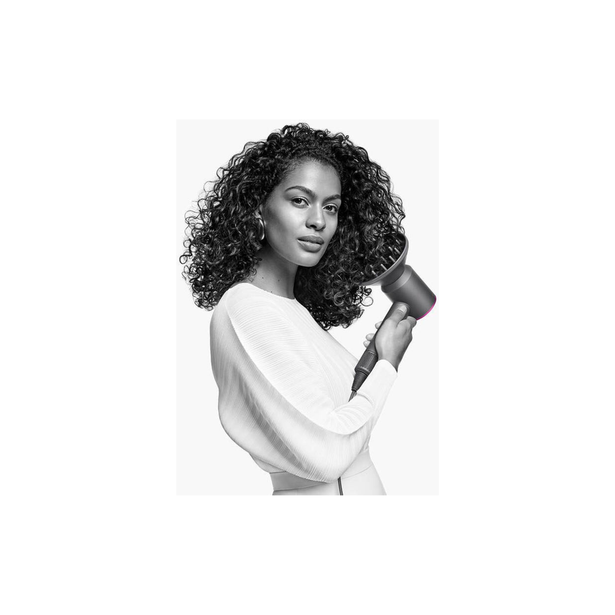 Dyson Supersonic Hair Dryer, Scalp Protect Button, Instant Control, 3 Precise Airflow Settings, 4 Heat Settings, Pause Detect Technology, Negative Ions, Flyaway Attachment, Black/Nickel | HD08
