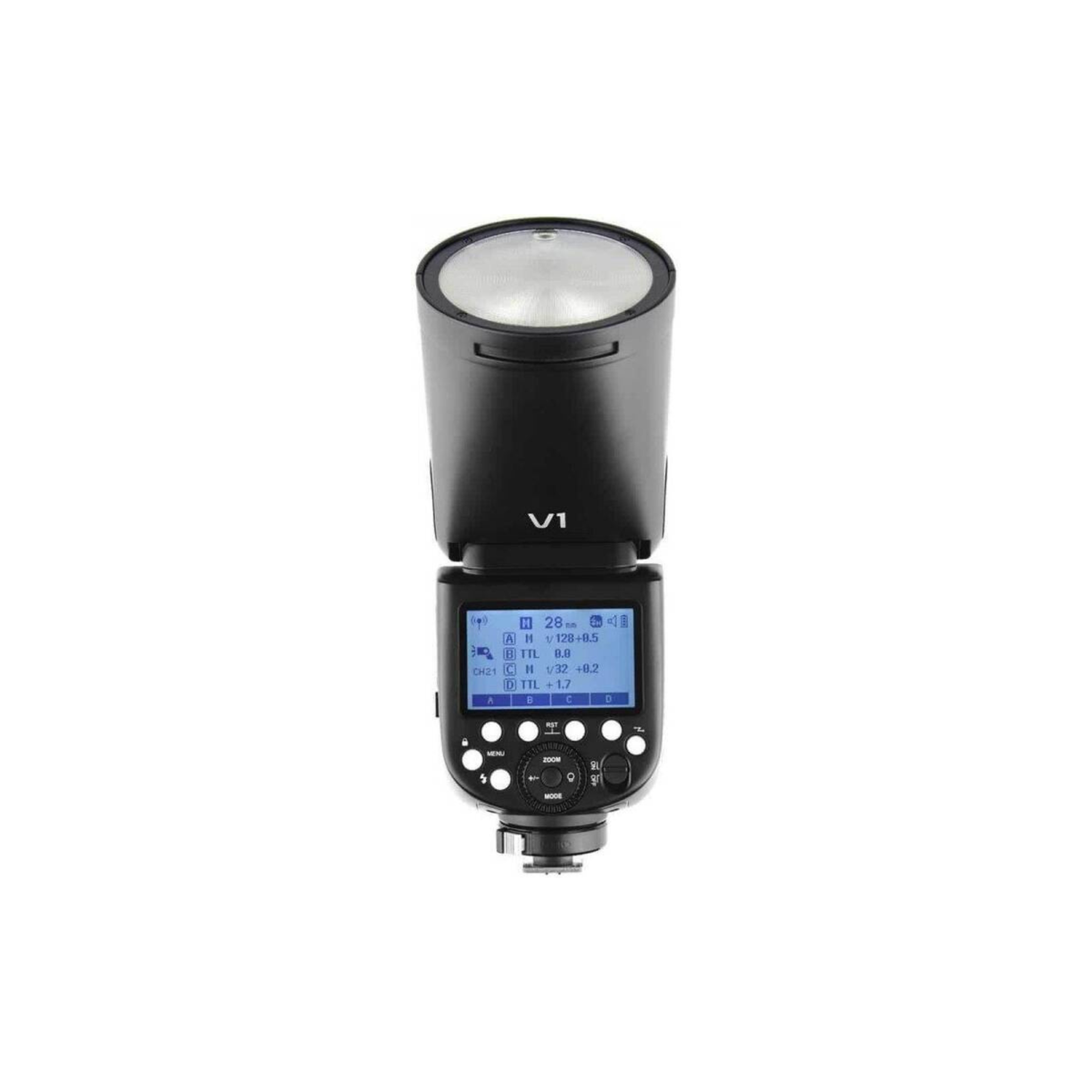 Godox V1 Round Head for Canon, Full TTL Automatics, Ability To Work in Manual Mode, HSS & FEC mode, Second Curtain Synchronization, Black | 316