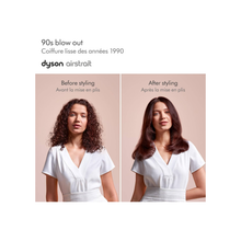 Dyson HT01 Airstrait Hair Straightner, 1600W, LCD Screen, Lock Feature, Auto-Pause, Wet To Dry Straightening With Air, Natural Straight Finish, Intelligent Heat Control, Nickel/Copper