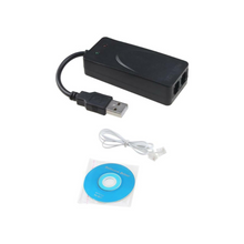 TECKEEN Fax Data Model Adapter, Dual Ports USB 56K Voice Fax Data External Modem for Windows Win7/Win8/Win 10