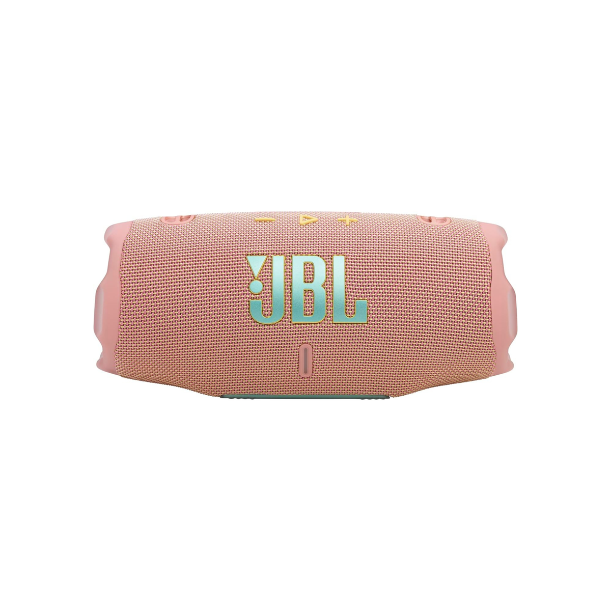 JBL Charge 6 - Portable waterproof and drop-proof Bluetooth speaker with built-in power bank, multi-speaker connection via Auracast, up to 28 hours playtime, fast charging, and powerful sound – Pink.