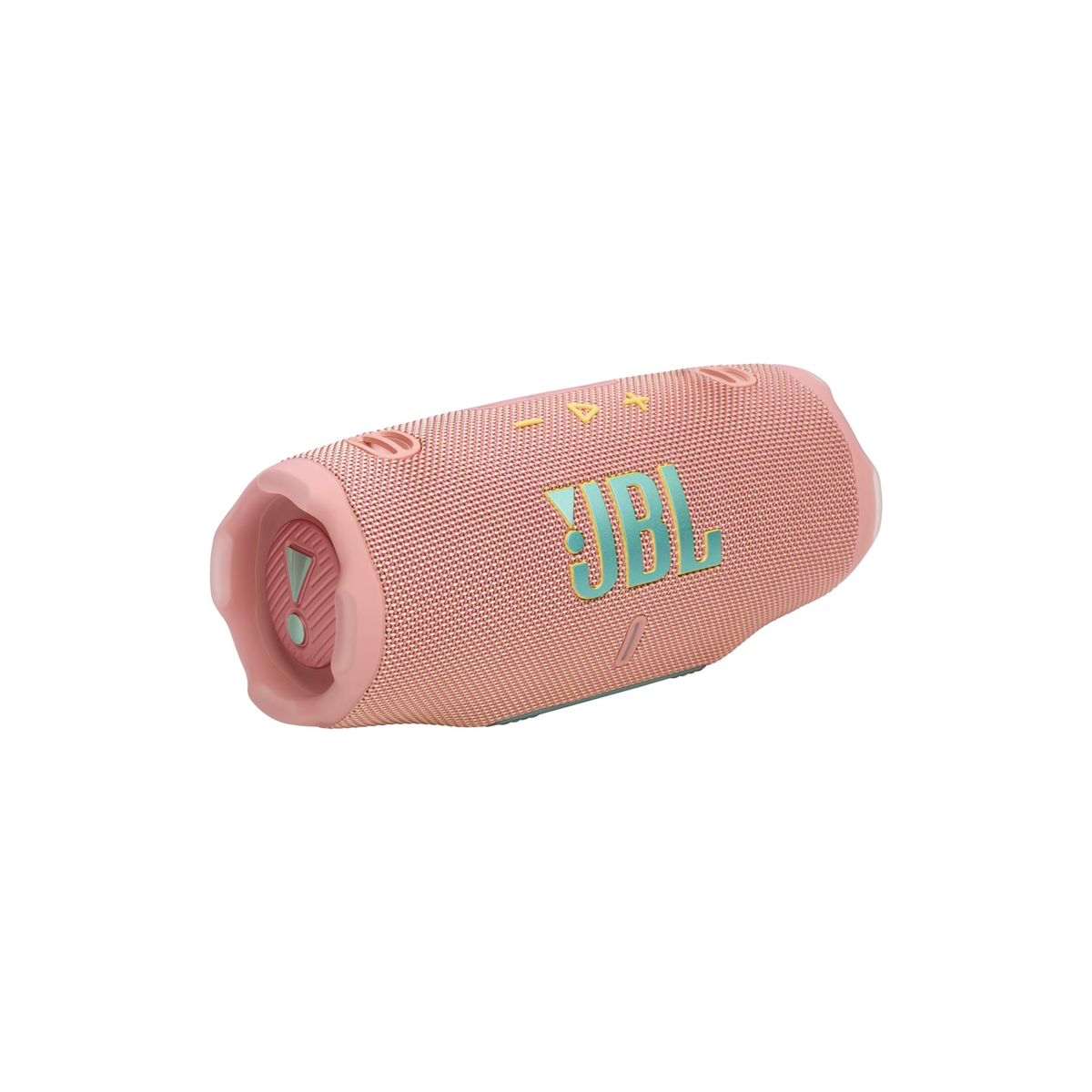 JBL Charge 6 - Portable waterproof and drop-proof Bluetooth speaker with built-in power bank, multi-speaker connection via Auracast, up to 28 hours playtime, fast charging, and powerful sound – Pink.