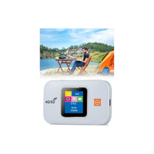 WEKUBA Mobile WiFi Hotspot, Portable Router with SIM Card Slot, Mini Smart Pocket Router with Built-in 3000mah Li-Ion Battery, 10 Connectivity DevicesPortable Travel WiFi Router (White)