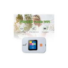 WEKUBA Mobile WiFi Hotspot, Portable Router with SIM Card Slot, Mini Smart Pocket Router with Built-in 3000mah Li-Ion Battery, 10 Connectivity DevicesPortable Travel WiFi Router (White)