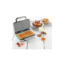 Breville VST072 DuraCeramic Waffle Maker, Non-Stick and Easy Clean with Deep-Fill Removable Plates, White and Stainless Steel