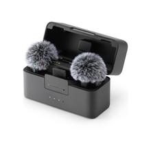 DJI Mic Mini, Omnidirectional, Two-Level Active Noise Cancelling, Bluetooth 5.3, 48-Hour Operation, 400m Transmission Distance, 2x Transmitter, Receiver, Charging Case, Black | MIC-MINI