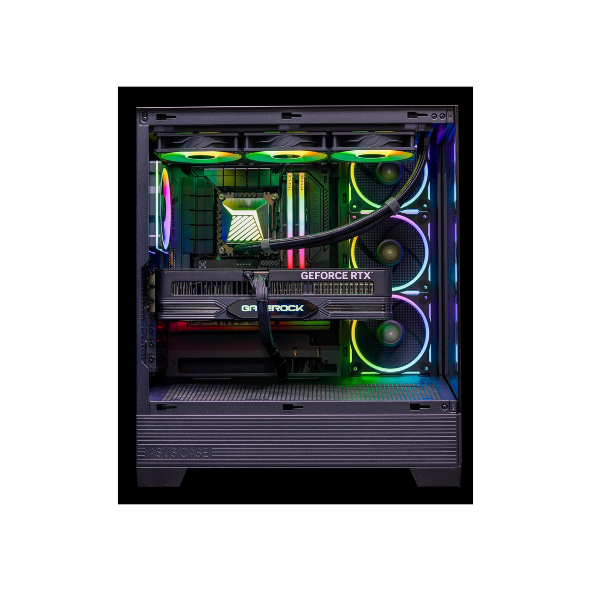 Nanotech Gaming PC - Intel i5-14400F, Nvidia RTX 5060TI 16GB, 32GB DDR5 6000MHz, 2TB Nvme M.2 SSD, Windows 11 pro, RGB CPU Case, 1 Year Warranty (I5-14400F, 5060TI)