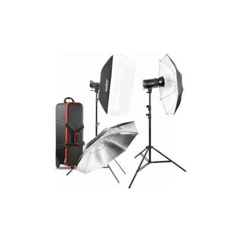 Godox SK300 II 2-Light Studio Flash Kit 300Ws Monolights, 2.4 GHz Wireless, Softboxes & Umbrellas Included