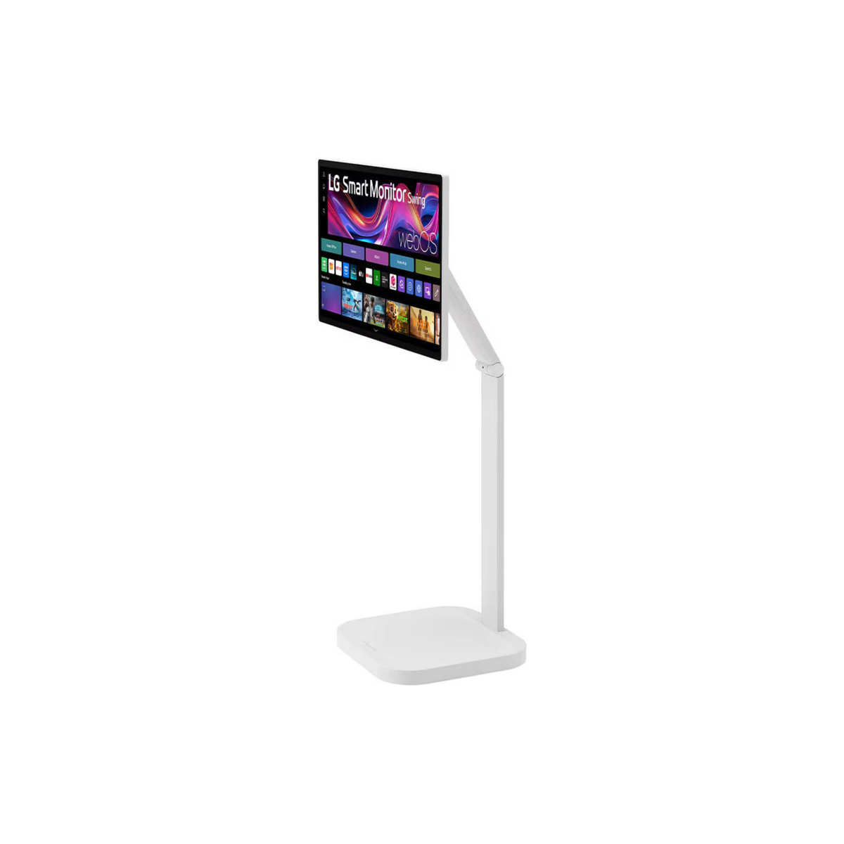 LG Smart Monitor Swing, 32" IPS Display, 4K UHD Resolution, 60Hz Refresh Rate, 5ms (GtG) Response Time, AirPlay 2, Screen Share, Bluetooth, WebOS, White | 32U889SA-W
