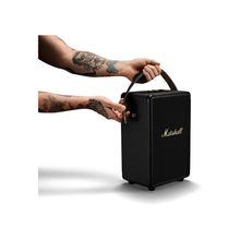 Marshall Tufton Portable Bluetooth 5.0 Speaker, 20+ Hours of Wireless Playtime - Water Resistant Speakers(IPX2), Powerful Audio, Black & Brass