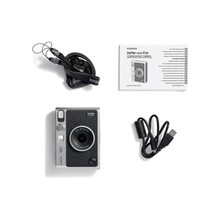 Fujifilm Instax Mini EVO Instant Camera with Bluetooth, 3-inch LCD, 10 Lens and Film Effects, Auto Focus, 1600 x 600 Print Resolution, USB-C Charging, and Smartphone App Integration, Black | Mini EVO