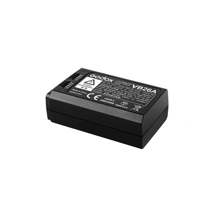 Godox VB26 Rechargeable Lithium-Ion Battery for V1 and V860III Flash Heads 2600mAh